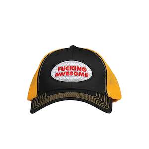 HATS: Fucking Awesome Mechanics Trucker Cap Black/Yellow