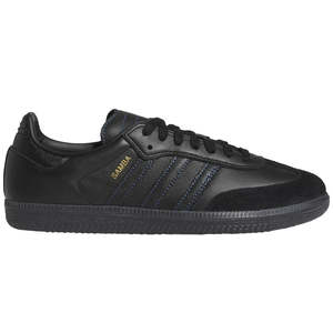 Adidas: Adidas Samba ADV Shoe Black/Black/Team Royal Blue