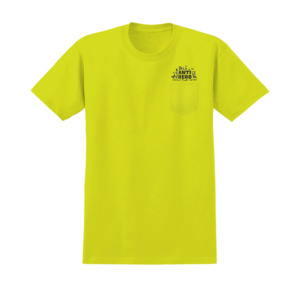 AntiHero Heiro Pocket Tee Shirt  Neon safety Green