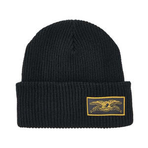 Antihero Stock Label Beanie Black/mustard
