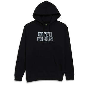 Anti Hero Stacked Hoodie Black