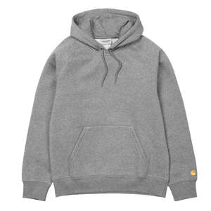 Carhartt: Carhartt WIP Hooded Chase Sweat Grey Heather
