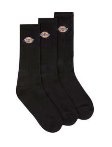 Dickies Valley Grove Crew Socks 3-Pack Black