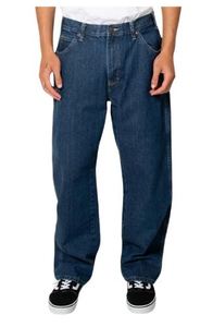 Dickies: Dickies Relaxed Straight Fit 5-Pocket Jean Stone Washed Indigo