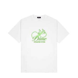 Dime Cursive Power T-Shirt White