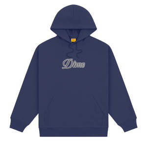 Dime: Dime Pixel Cursive Hoodie Night Blue