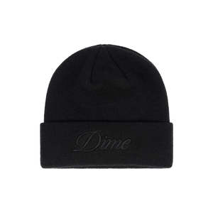 Dime Cursive Beanie Black