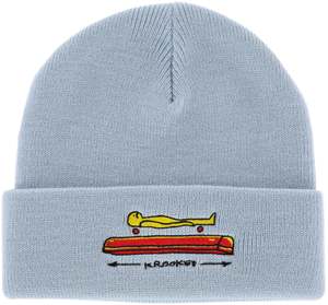 Krooked Koffin Cuff Beanie light blue