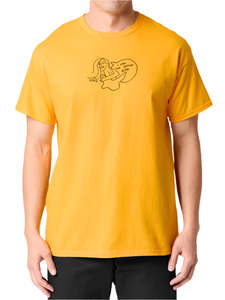 Krooked Love Bird Tee Gold
