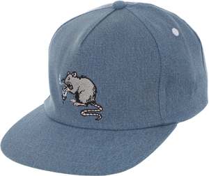 Real: Real Street Cleaner Snapback Hat Bleached Denim