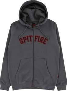 Spitfire Spitball Zip Hoodie Charcoal