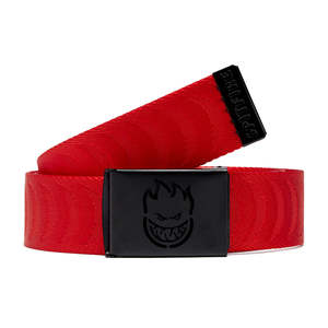 Spitfire: Spitfire Bighead Cut Out Jacquard Swirl Belt Red