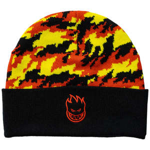 Spitfire Bighead Flame Beanie Black/Red/yellow