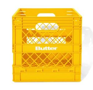 Butter Goods Collapsible Record Crate Yellow
