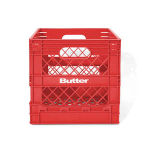 Butter Goods Collapsible Record Crate Red