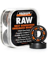 Skate Bearings: Bronson Raw Bearings