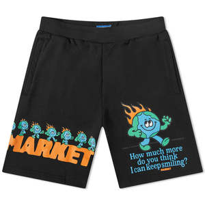 Sweat Pants: Market Keep Going Sweatshort Vintage Black