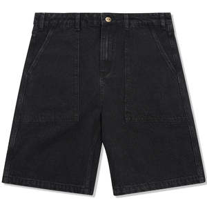 Sweat Pants: Butter Goods Patch Pocket Denim Shorts Faded Black