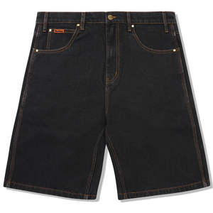 Sweat Pants: Butter Goods Baggy Denim Short Washed Black