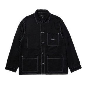 Jackets: HUF Contrast Nylon Chore Jacket Black