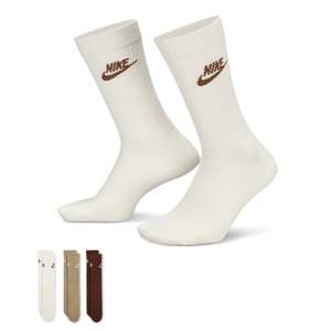 Socks: Nike SB Everyday Essential Crew 3 pack Socks - Multi color size L (US mens 8-12)