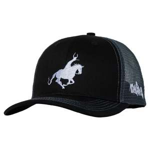 Caps: There Horse Trucker Snapback Cap Black/Charcoal