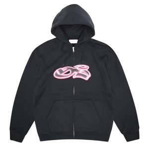 Hoodies: Yardsale YS Spray Zip Up Hoodie Charcoal