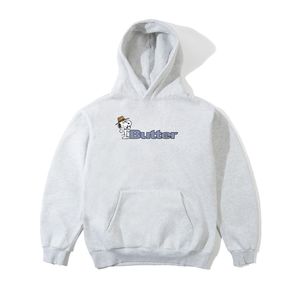 Butter Goods Spike Logo Pullover Hood Ash