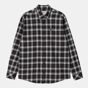 Wax: Carhartt WIP Lermond Shirt L/S Wax/Black
