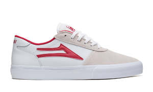 Lakai Manchester White/Red Suede