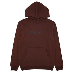 GX1000 OG Logo Hoodie [Brown w/ Black Font]