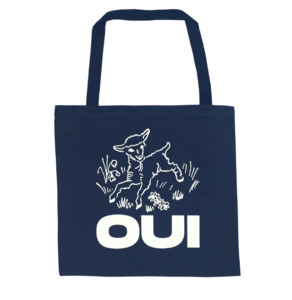 Quasi: Quasi OUI Tote Bag Navy