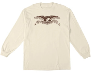 Anti Hero: Antihero Basic Eagle longsleeve Tee Natural