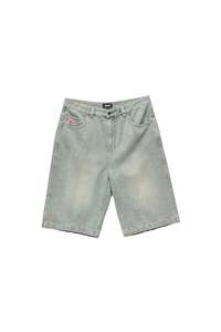 X Large: Xlarge Baggy Bull Denim 91 Denim Short Stained Blue