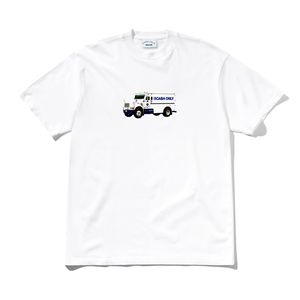 Cash Only Money Truck tee White