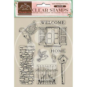 Stamperia - Create Happiness Welcome Home - Acrylic Stamp 14x18cm "Birds"
