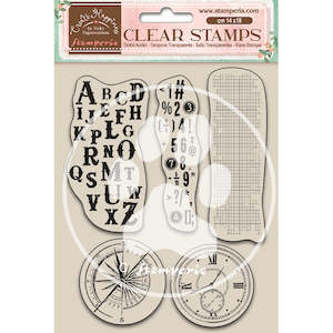 Stamperia - Create Happiness 2 - "Alphabet and Numbers" Acrylic Stamp 14x18cm