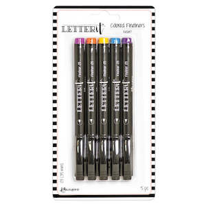 Pens Markers Pastels Ranger: Ranger - Letter It Coloured Fineliners - Resort
