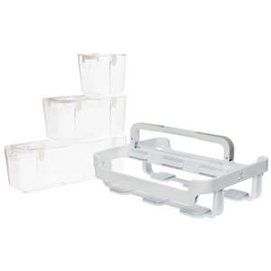 Tools Storage Bags Deflecto: Deflecto Storage - Stackable Caddy with 3 containers