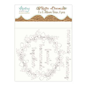 Chipboard: Mintay - Rustic Charms - 6x8 Album Base (8pcs)