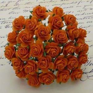 Flowers Open Roses: Open Roses - Orange