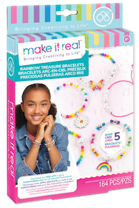 Kids Krafts: Make It Real - Three Cheers for Girls - Rainbow Treasure Bracelets