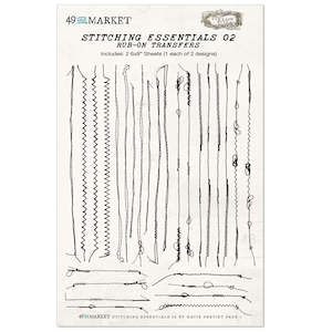 Rubons 49 And Market: 49 and Market - Stitching Essentials 02 - 6x8 Rub-ons