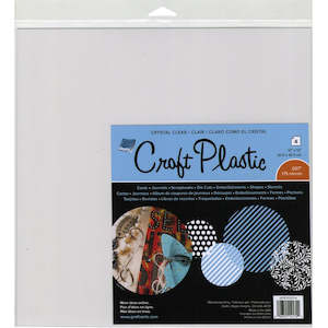 Grafix: Grafix - Craft Plastic - 12x12 Crystal Clear (4pk)