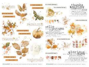 **Pre-Order** 49 and Market - Vintage Bits 6x8 Rub-ons - Fall Stories (ETA End Jan 25)