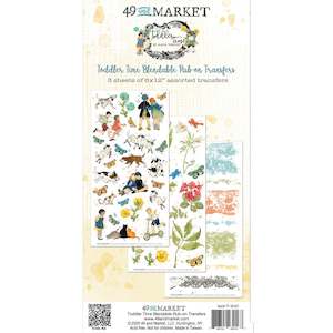 Rubons 49 And Market: 49 and Market - Toddler Time - 6x12 Blendable Rub-ons