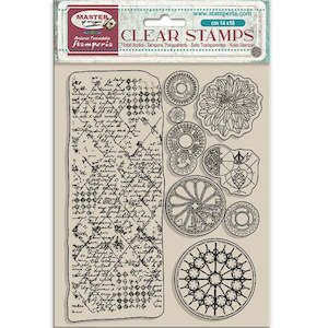 Stamperia - Master of Magic - Acrylic Stamp 14x18cm "Border and Circles"