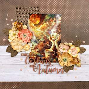 The Colours of Autumn Layout by Lisa Ryder
