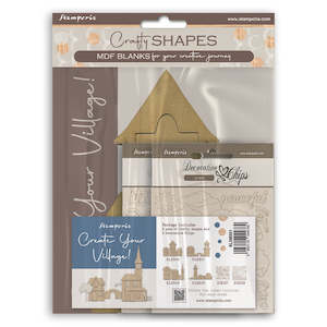 Stamperia - MDF Crafty Shapes - Create Your Village Set
