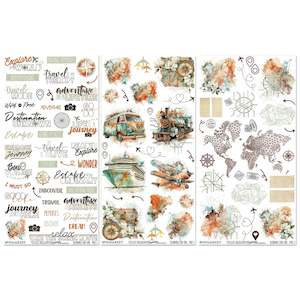 49 and Market - Wanderlust Explorer - 6x12 Blendable Rub-ons